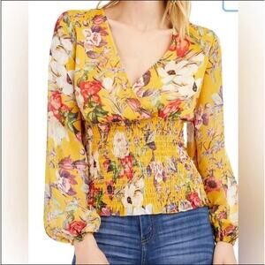 INC International Concepts Women's 1X Long Sleeve Blouse